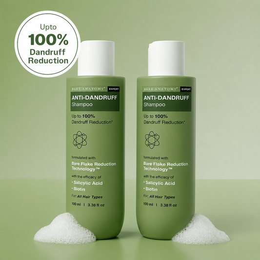 Pack of 2 Anti-Dandruff Shampoo | Up To 100% Dandruff Reduction | ZPTO-Free | pH 5.3 | Salicylic Acid, Piroctone Olamine & Biotin | Non-Drying Formula | For Strong, Smooth Hair | Unisex 